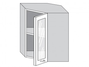 1.60.3у Шкаф настенный (h=720) угловой на 600мм со стекл. дверцей в Салехарде - salekhard.magazinmebel.ru | фото