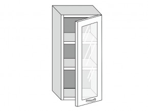 19.40.3 Шкаф настенный (h=913) на 400мм с 1-ой стекл. дверцей в Салехарде - salekhard.magazinmebel.ru | фото