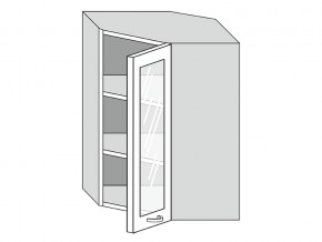 19.60.3у Шкаф настенный (h=913) угловой на 600мм со стекл. дверцей в Салехарде - salekhard.magazinmebel.ru | фото