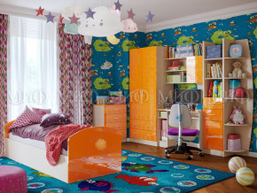 Детская комната Юниор-2 Оранжевый металлик в Салехарде - salekhard.magazinmebel.ru | фото