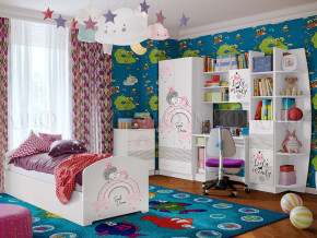 Детская комната Юниор-2 Принцесса 1 в Салехарде - salekhard.magazinmebel.ru | фото