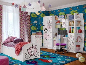 Детская комната Юниор-2 Принцесса в Салехарде - salekhard.magazinmebel.ru | фото