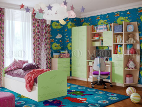 Детская комната Юниор-2 Салатовый в Салехарде - salekhard.magazinmebel.ru | фото