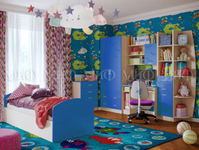 Детская комната Юниор-2 Синий в Салехарде - salekhard.magazinmebel.ru | фото