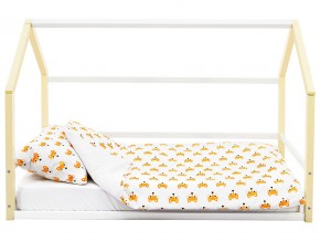Детская кровать-домик Монтессори Svogen бежево-белый в Салехарде - salekhard.magazinmebel.ru | фото - изображение 7