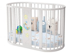 Детская кроватка белая Эстель в Салехарде - salekhard.magazinmebel.ru | фото
