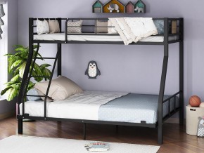 Двухъярусная кровать Гранада-1 140 черный в Салехарде - salekhard.magazinmebel.ru | фото - изображение 1