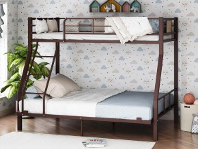 Двухъярусная кровать Гранада-1 140 Коричневый в Салехарде - salekhard.magazinmebel.ru | фото