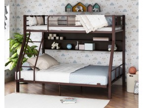 Двухъярусная кровать Гранада-1П 140 коричневый в Салехарде - salekhard.magazinmebel.ru | фото