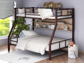 Двухъярусная кровать Гранада-1П коричневый в Салехарде - salekhard.magazinmebel.ru | фото - изображение 1
