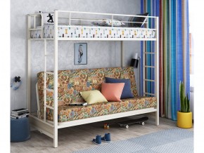 Двухъярусная кровать с диваном Мадлен Слоновая кость-марки в Салехарде - salekhard.magazinmebel.ru | фото