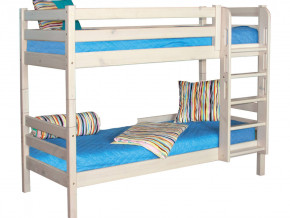 Двухъярусная кровать Соня с прямой лестницей Вариант 9 белая в Салехарде - salekhard.magazinmebel.ru | фото - изображение 2