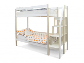 Двухъярусная кровать Svogen бежево-белый в Салехарде - salekhard.magazinmebel.ru | фото