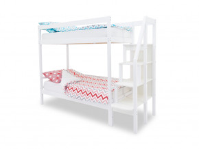 Двухъярусная кровать Svogen белый в Салехарде - salekhard.magazinmebel.ru | фото - изображение 1