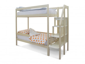 Двухъярусная кровать Svogen с бортиком бежевый в Салехарде - salekhard.magazinmebel.ru | фото - изображение 1