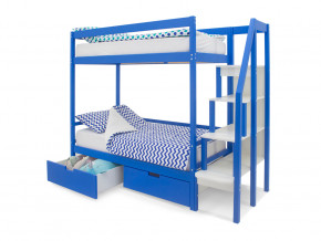 Двухъярусная кровать Svogen с ящиками синий в Салехарде - salekhard.magazinmebel.ru | фото - изображение 2