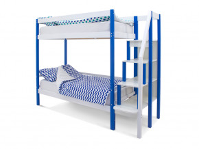 Двухъярусная кровать Svogen сине-белый в Салехарде - salekhard.magazinmebel.ru | фото