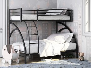 Двухъярусная кровать Виньола 2 Черная в Салехарде - salekhard.magazinmebel.ru | фото