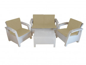 Комплект уличной мебели Yalta Premium Terrace Set белый в Салехарде - salekhard.magazinmebel.ru | фото