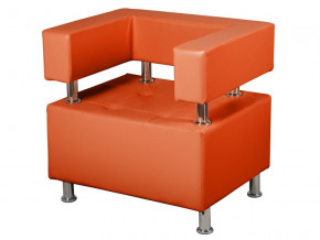Кресло Борк Кожзам Оранжевый в Салехарде - salekhard.magazinmebel.ru | фото