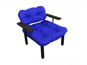 Кресло Дачное синяя подушка в Салехарде - salekhard.magazinmebel.ru | фото