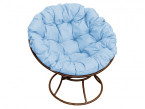 Кресло Папасан без ротанга голубая подушка в Салехарде - salekhard.magazinmebel.ru | фото