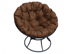 Кресло Папасан без ротанга коричневая подушка в Салехарде - salekhard.magazinmebel.ru | фото