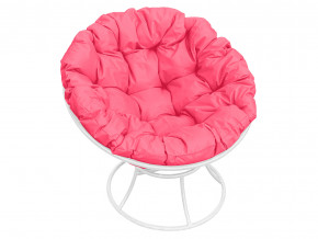 Кресло Папасан без ротанга розовая подушка в Салехарде - salekhard.magazinmebel.ru | фото