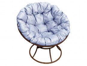 Кресло Папасан без ротанга серая подушка в Салехарде - salekhard.magazinmebel.ru | фото - изображение 1