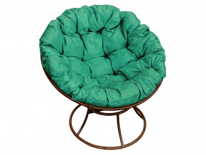 Кресло Папасан без ротанга зелёная подушка в Салехарде - salekhard.magazinmebel.ru | фото - изображение 1