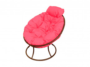 Кресло Папасан мини без ротанга розовая подушка в Салехарде - salekhard.magazinmebel.ru | фото