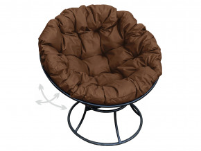 Кресло Папасан пружинка без ротанга коричневая подушка в Салехарде - salekhard.magazinmebel.ru | фото