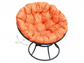 Кресло Папасан пружинка без ротанга оранжевая подушка в Салехарде - salekhard.magazinmebel.ru | фото