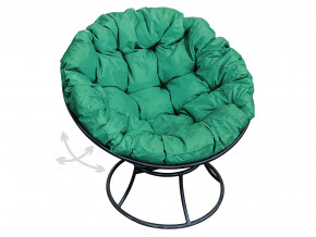 Кресло Папасан пружинка без ротанга зелёная подушка в Салехарде - salekhard.magazinmebel.ru | фото
