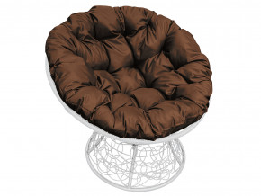 Кресло Папасан с ротангом коричневая подушка в Салехарде - salekhard.magazinmebel.ru | фото - изображение 1