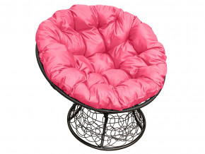 Кресло Папасан с ротангом розовая подушка в Салехарде - salekhard.magazinmebel.ru | фото