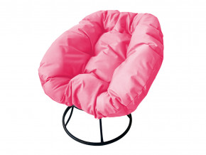 Кресло Пончик без ротанга розовая подушка в Салехарде - salekhard.magazinmebel.ru | фото