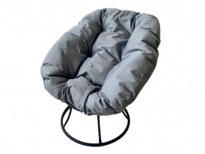 Кресло Пончик без ротанга серая подушка в Салехарде - salekhard.magazinmebel.ru | фото - изображение 1