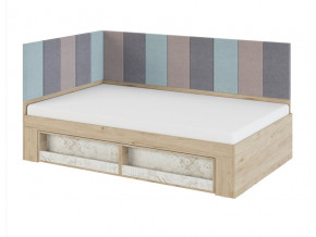 Кровать 1,2 с мягким элементом 1,2 и 2,0 Мод.2.3 в Салехарде - salekhard.magazinmebel.ru | фото