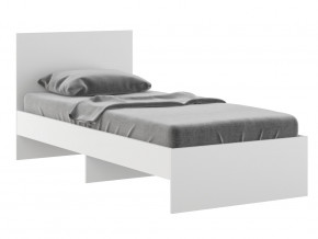 Кровать 900 Осло модуль М11 с настилом Лайт Белый в Салехарде - salekhard.magazinmebel.ru | фото