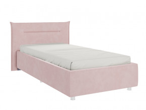 Кровать Альба 900 велюр нежно-розовый в Салехарде - salekhard.magazinmebel.ru | фото