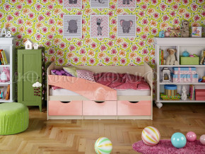 Кровать Бабочки 1600 Розовый металлик в Салехарде - salekhard.magazinmebel.ru | фото - изображение 1
