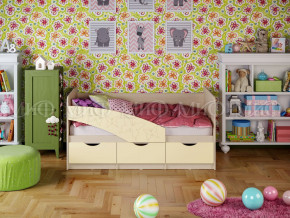 Кровать Бабочки 1600 Ваниль в Салехарде - salekhard.magazinmebel.ru | фото - изображение 1