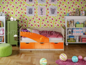 Кровать Бабочки 1800 Оранжевый металлик в Салехарде - salekhard.magazinmebel.ru | фото