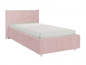 Кровать Бест 900 велюр нежно-розовый в Салехарде - salekhard.magazinmebel.ru | фото
