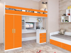 Кровать чердак Аракс винтерберг-оранжевый в Салехарде - salekhard.magazinmebel.ru | фото