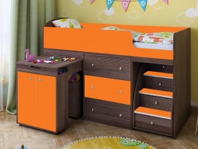 Кровать чердак Малыш 80х180 бодега-оранжевый в Салехарде - salekhard.magazinmebel.ru | фото