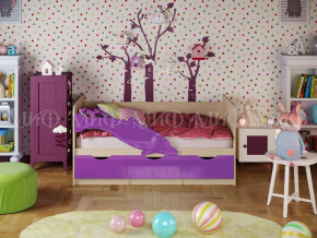 Кровать Дельфин-1 1800 Фиолетовый металлик в Салехарде - salekhard.magazinmebel.ru | фото