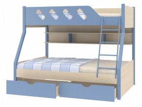 Кровать Дельта 20.02 голубая в Салехарде - salekhard.magazinmebel.ru | фото - изображение 3