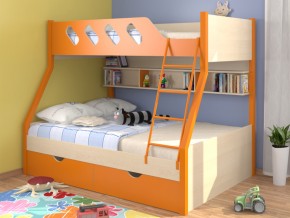 Кровать Дельта 20.02 оранжевая в Салехарде - salekhard.magazinmebel.ru | фото
